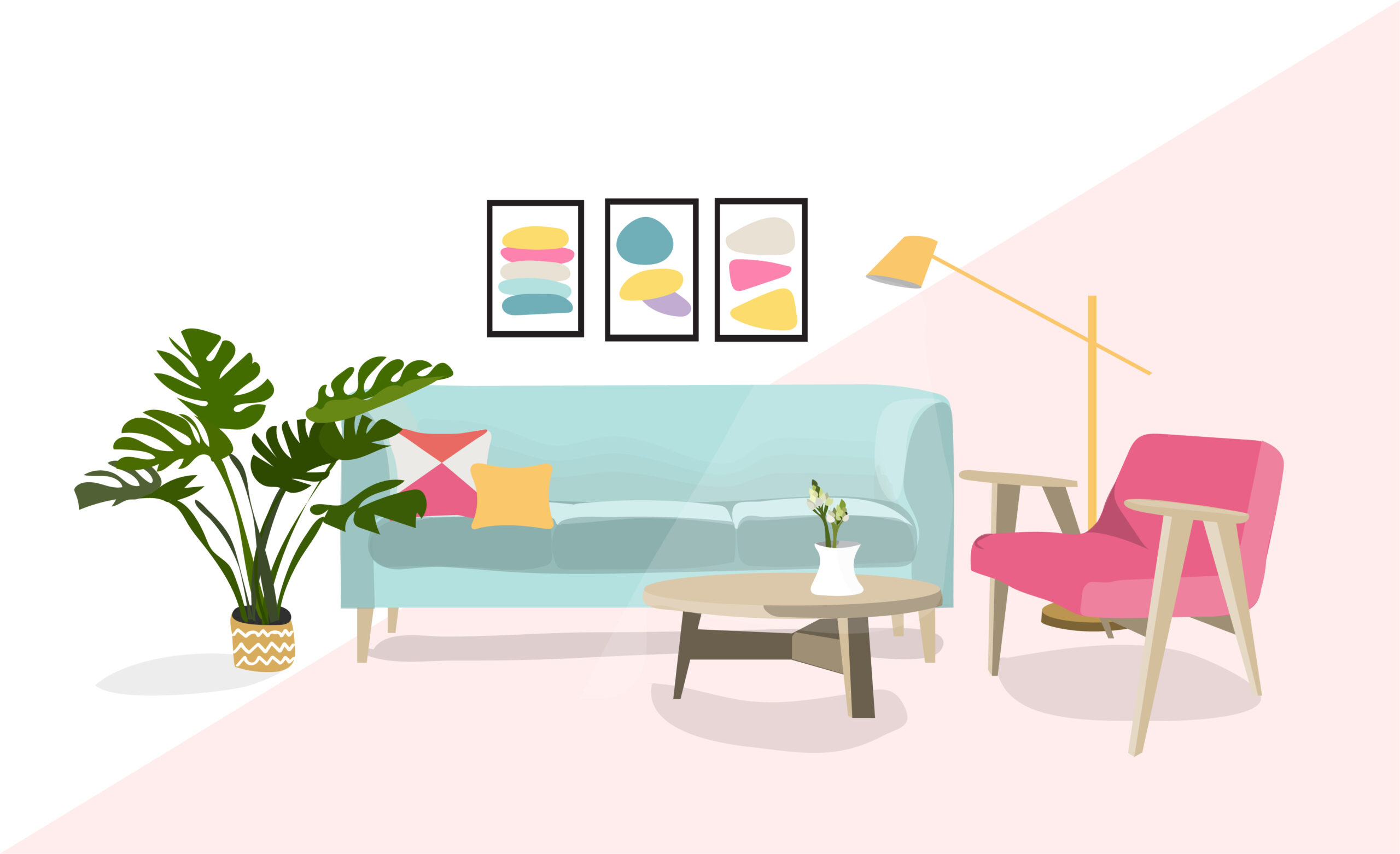 Interior design illustration